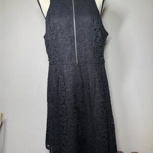 Express Black Lace Mini Dress